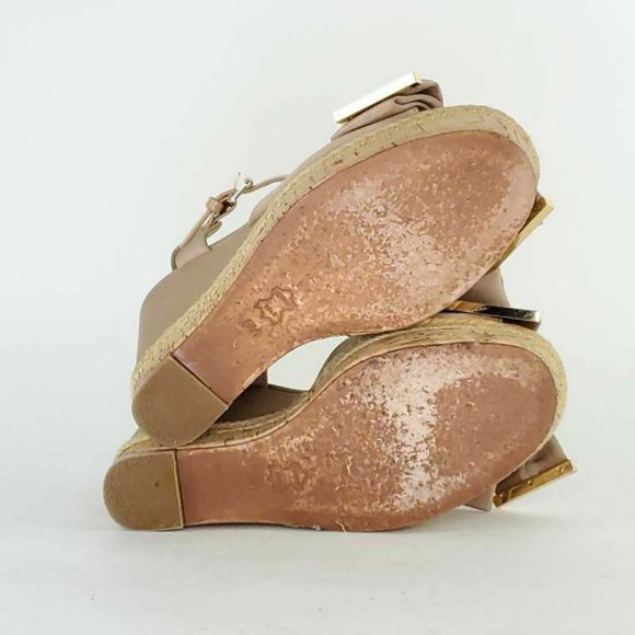 Tory Burch Womens Penny Bow Platform Wedge Sandals - Picture 5 of 5
